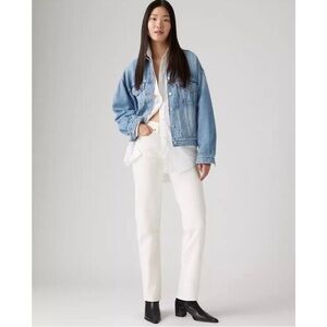 Levi's® Premium Wedgie Straight Fit Jeans Size 27 White